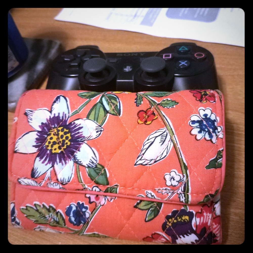 Coral floral very Bradley wallet RFID